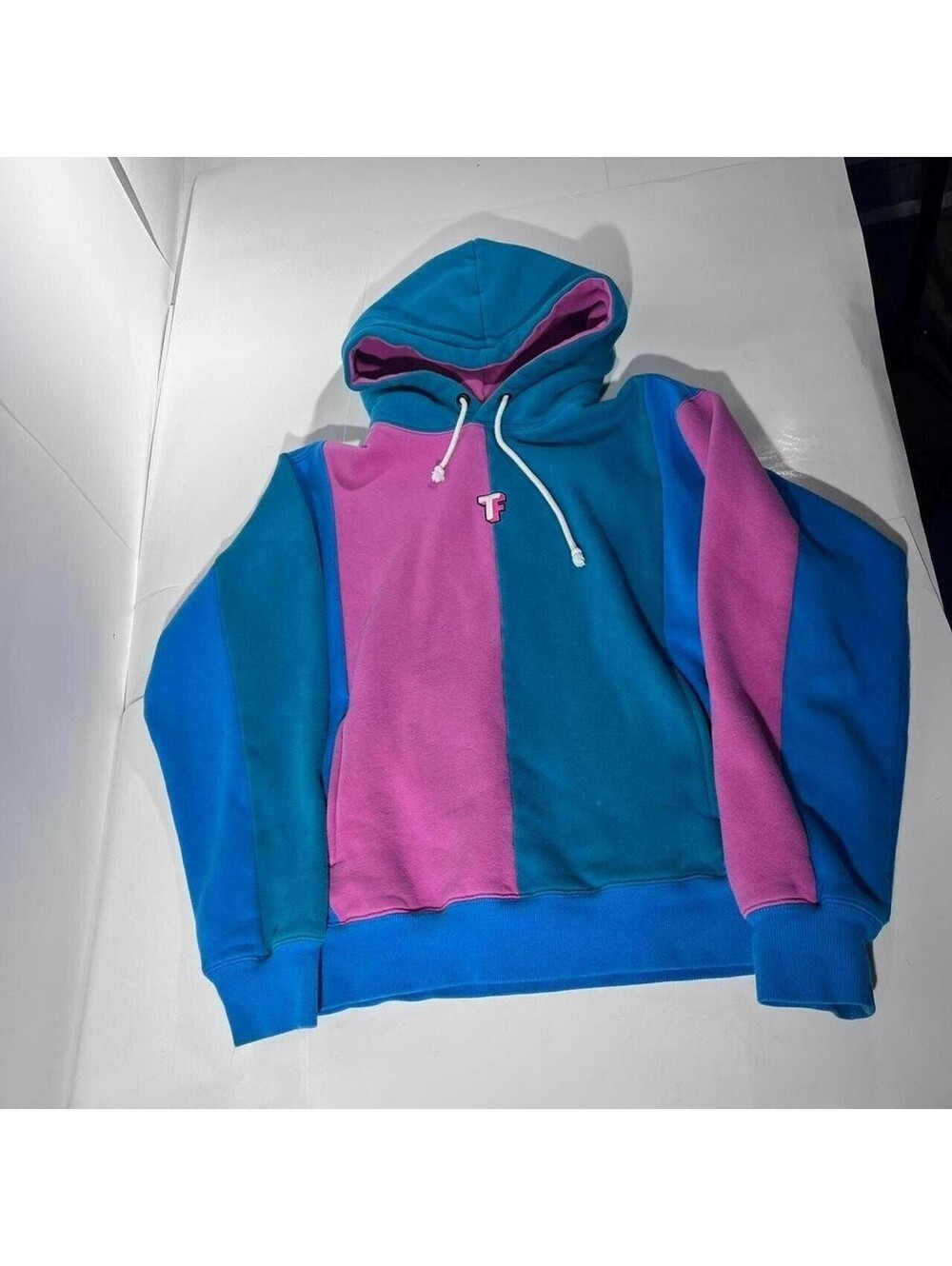 Teddy Fresh blue & pink hoodie Mens S